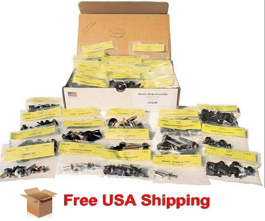 Fits 1973 - 1977 Ford Bronco AMK Master Body Bolt Kit Correct 315 pcs 