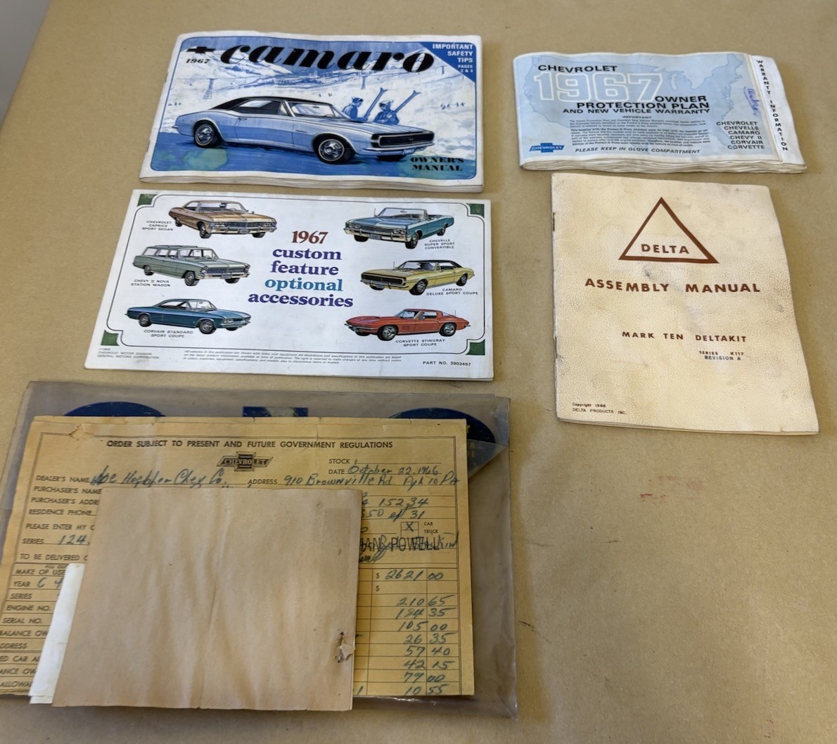 Original 1967 Chevrolet Camaro RS/SS Owner’s Manual Warranty Literature Dealer Original 1967 Chevrolet Camaro RS/SS Owner’s Manual Warranty Literature Dealer