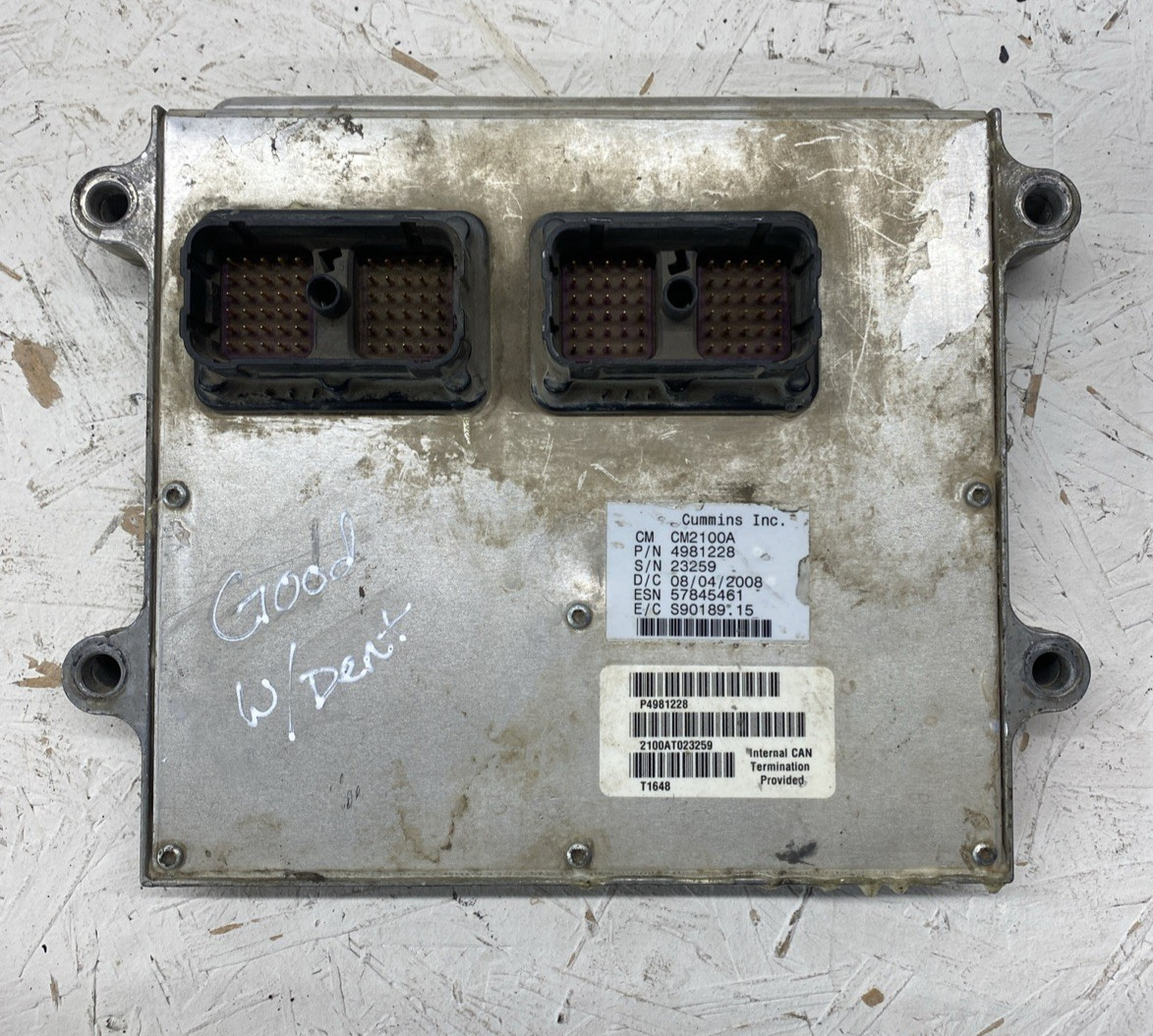 USED OEM 2007-2009 Cummins 6.7L Diesel Engine Control Module ECM 4981228 CM2100 USED OEM 2007-2009 Cummins 6.7L Diesel Engine Control Module ECM 4981228 CM2100