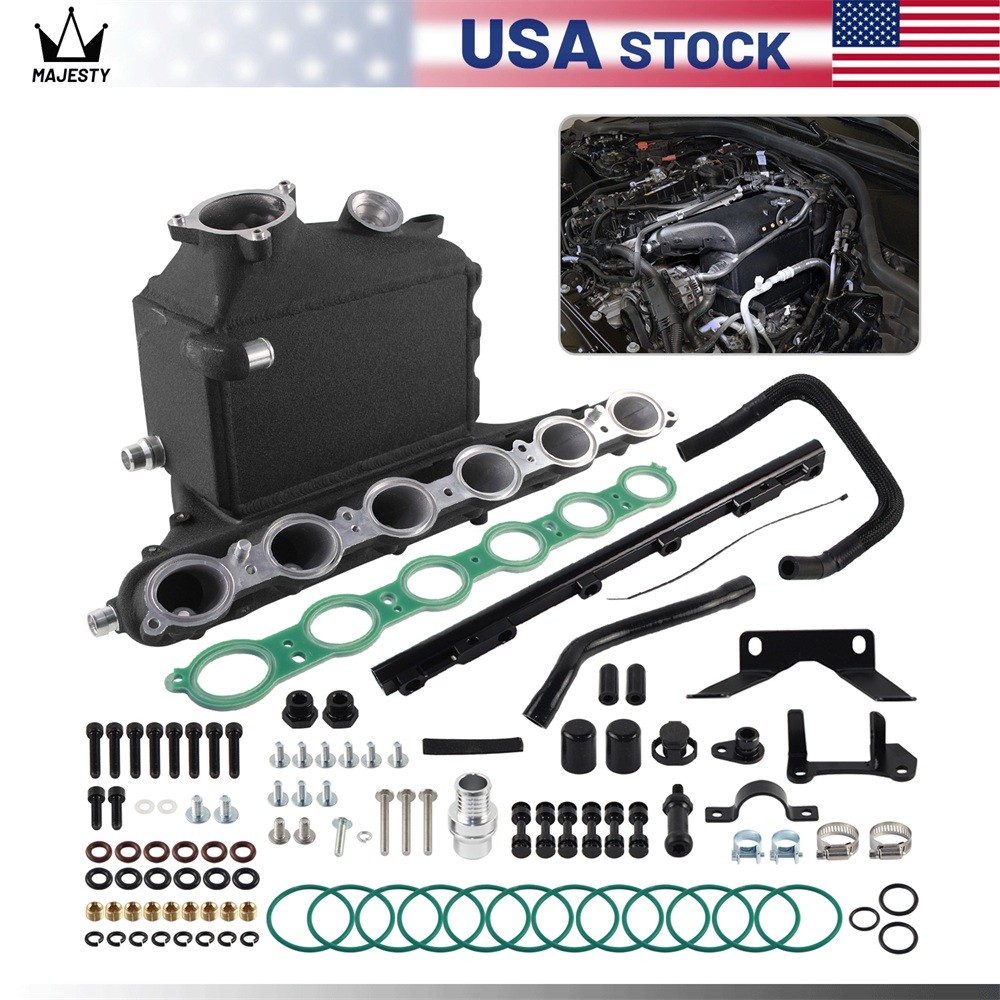 Aluminum Charge Cooler Manifold For BMW M2 G87, M3 G80 G81, M4 G82 G83 S58 Black Aluminum Charge Cooler Manifold For BMW M2 G87, M3 G80 G81, M4 G82 G83 S58 Black
