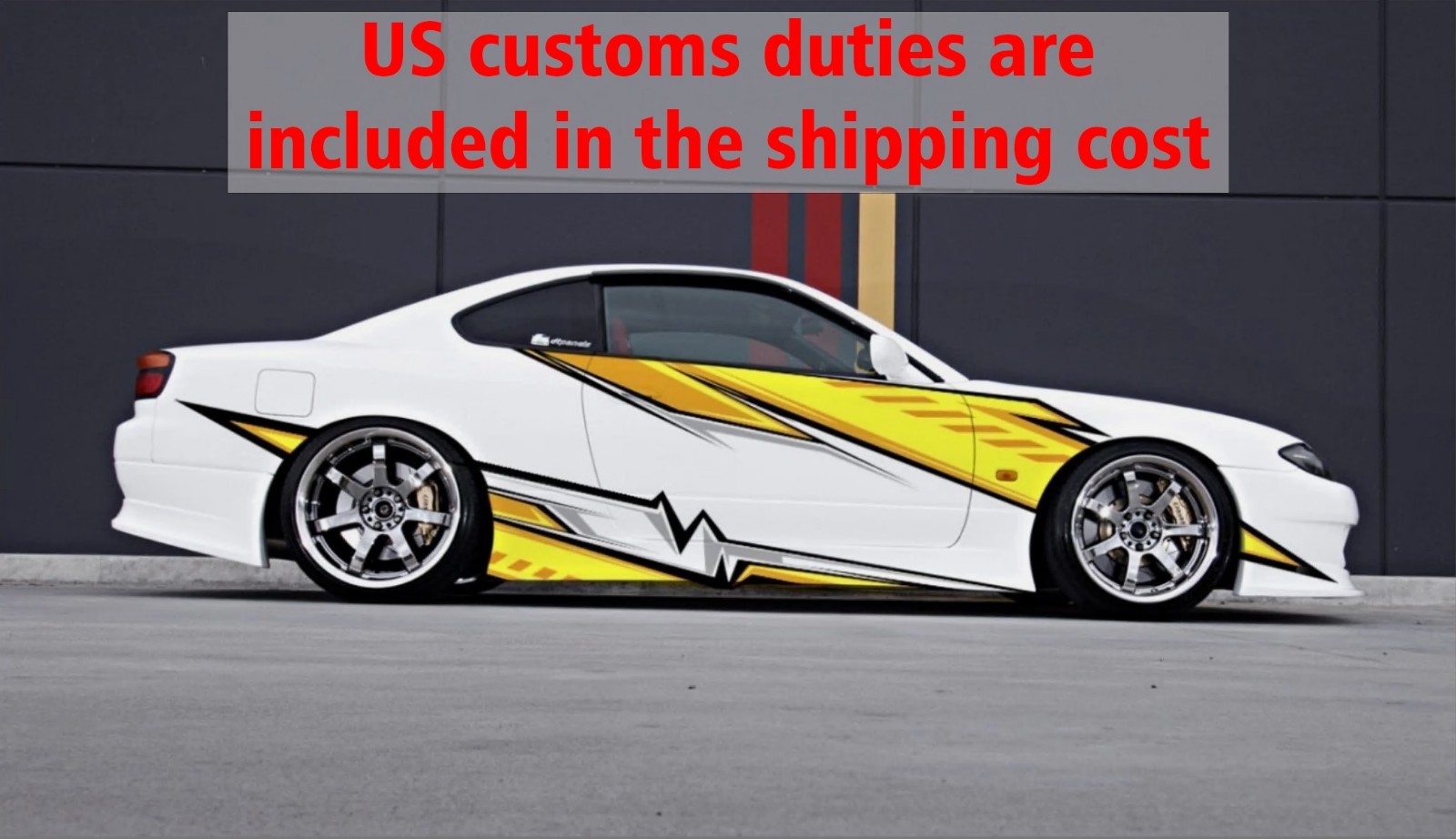 Lightning Car Side Wrap Color Graphics Custom Livery Racing Stripes Vinyl Decal
