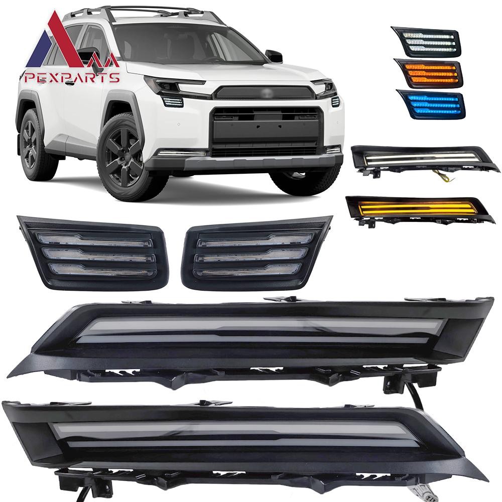 Fit for 2026 2027 Toyota RAV4 Woodland LED Upper Vent + Lower Lip DRL Lights