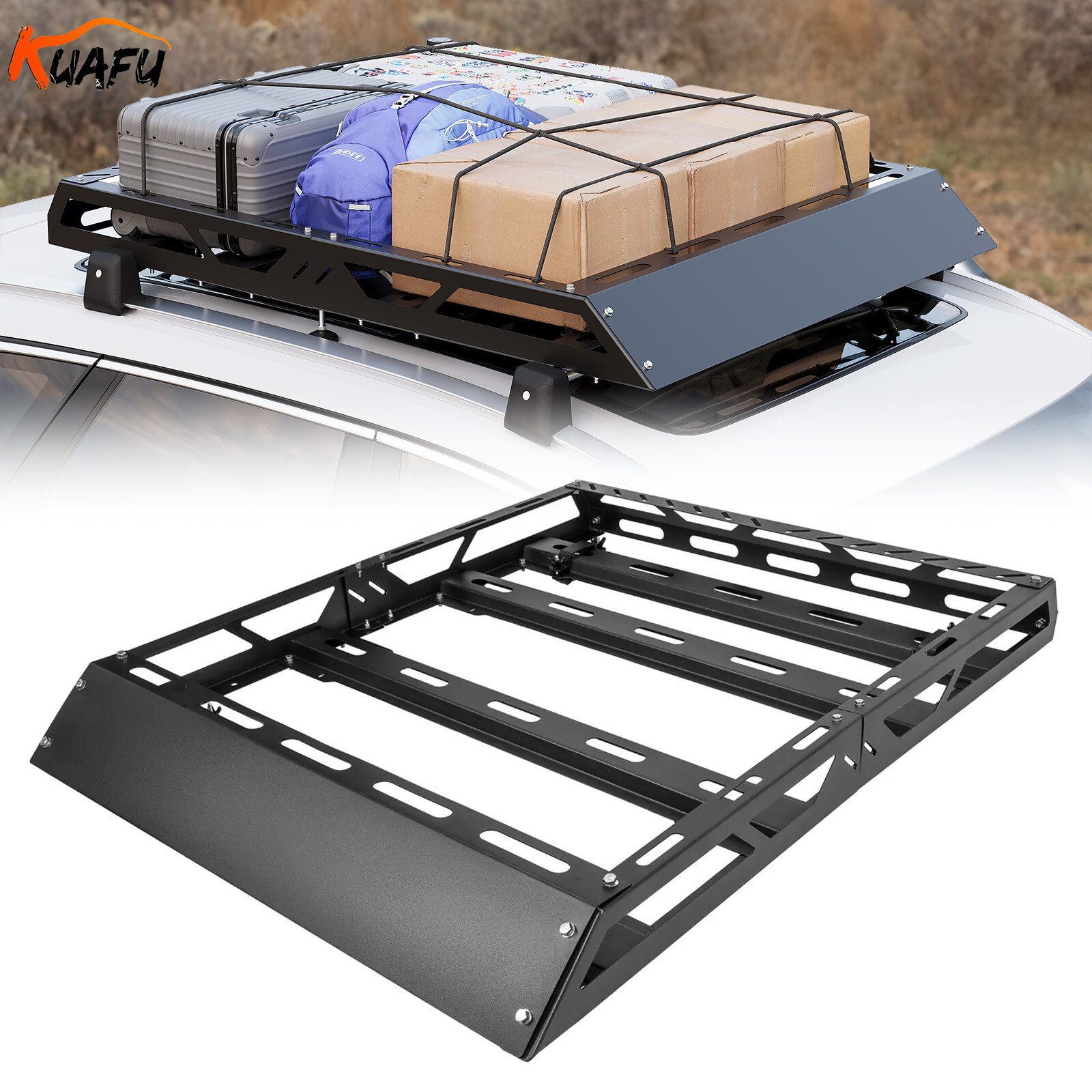 Upgraded 500LBS Roof Rack Cargo Carrier Basket Extension Luggage Hold Basket Upgraded 500LBS Roof Rack Cargo Carrier Basket Extension Luggage Hold Basket
