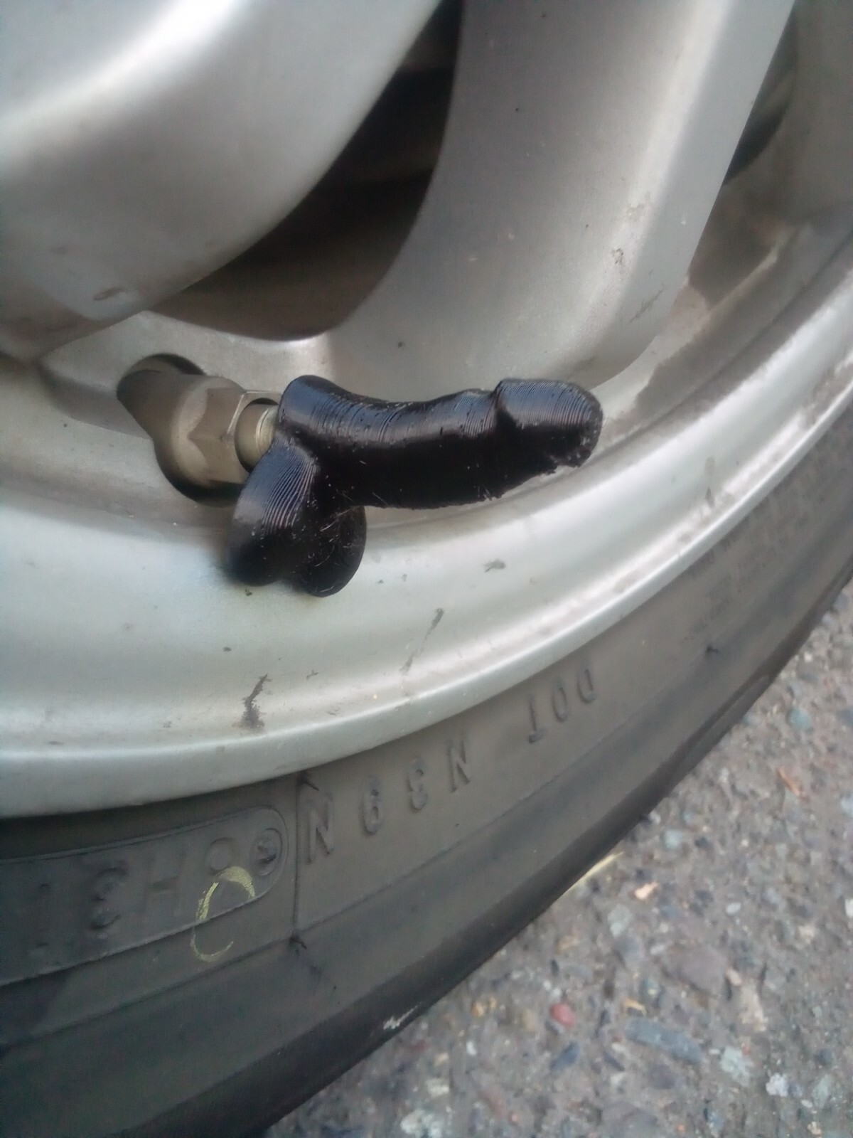 Prank Gift PENIS Valve Stem CAP  qty (4) DICK Wheel Tire