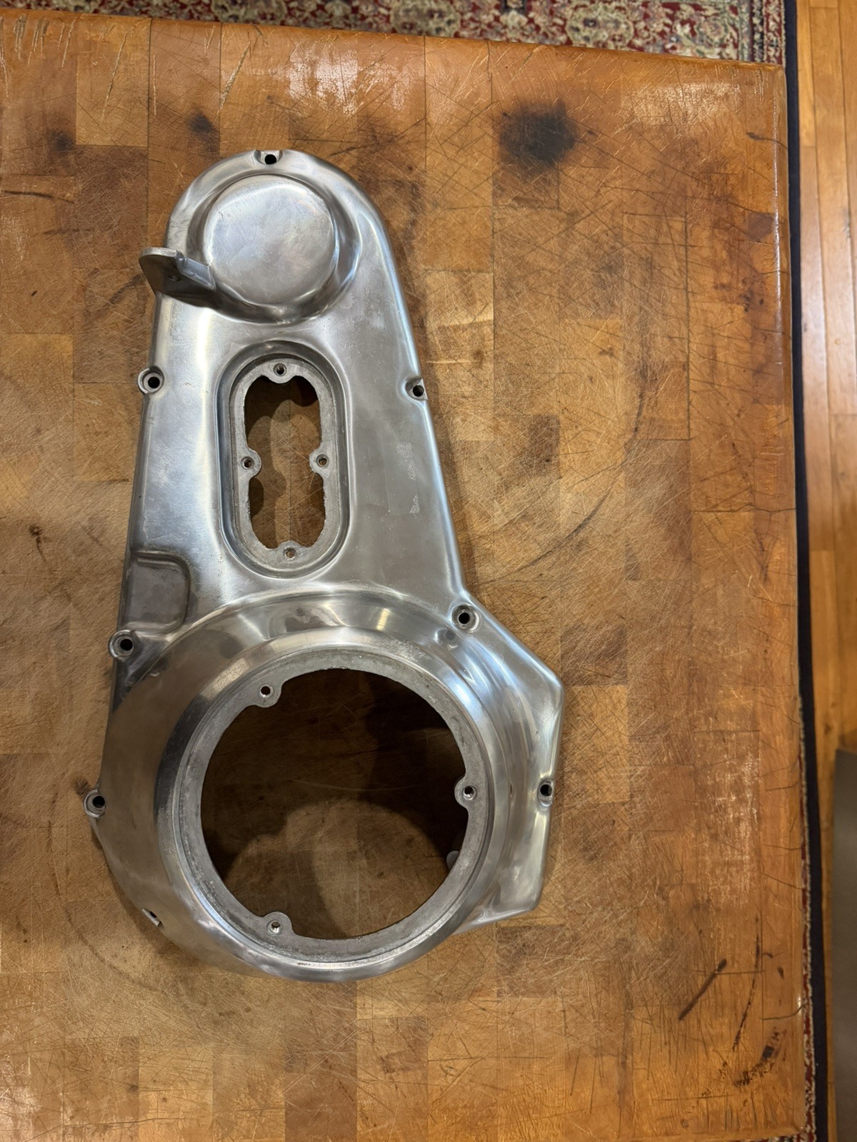 OEM HARLEY-DAVIDSON NOS SHOVELHEAD POLISHED OUTER PRIMARY 60510-82