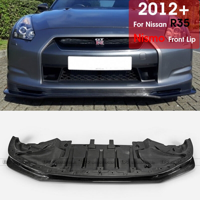 For 12-16 Nissan GTR R35 On Late NSM-Style FRP Front Bumper Lip Body Kits