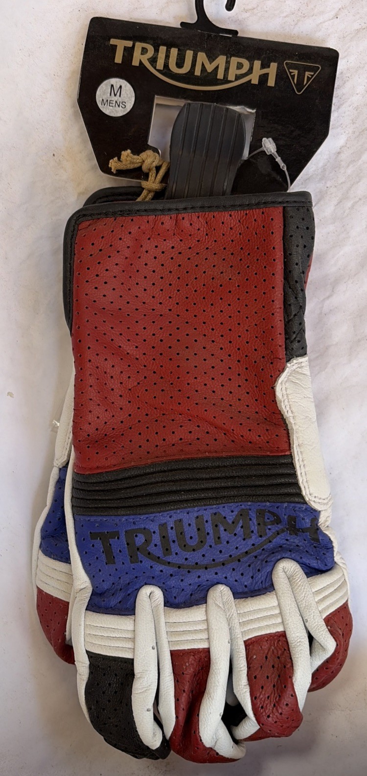 Men’s Leather Motorcycle Gloves Original Triumph Cali Retro MGVS2211-103M Men’s Leather Motorcycle Gloves Original Triumph Cali Retro MGVS2211-103M