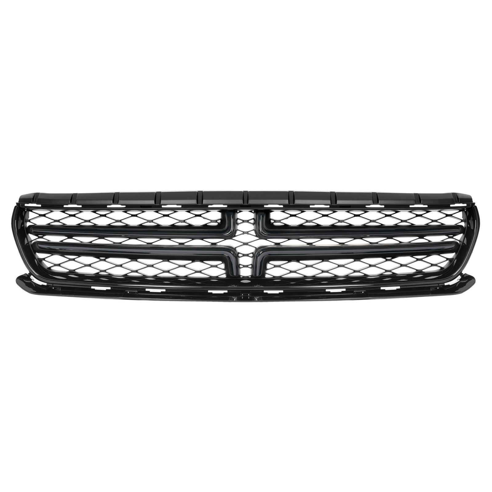 FOR DODGE CHARGER RT 2015-2023 FRONT BUMPER RADIATOR UPPER GRILLE PAINTED BLACK