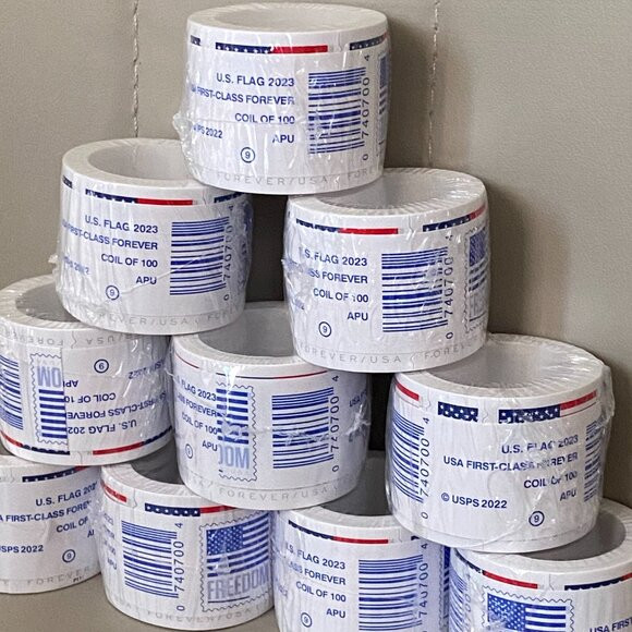 Newest 20 ROLLS Of 100 USPS-postage,2000 PCS-Special Sale, New Sealed 2023 Newest 20 ROLLS Of 100 USPS-postage,2000 PCS-Special Sale, New Sealed 2023
