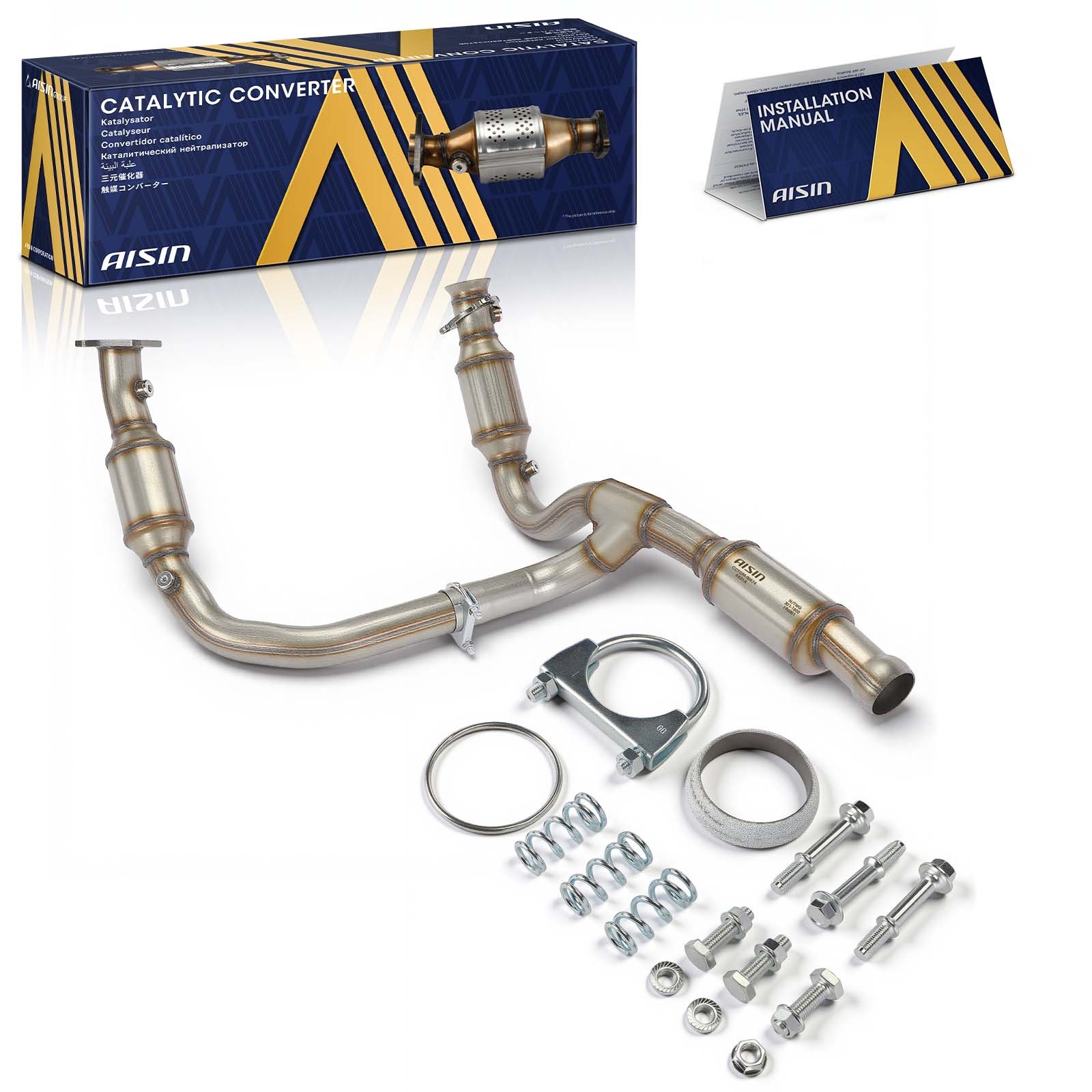 AISIN Left & Right Catalytic Converters for Chevrolet Silverado GMC Sierra 1500