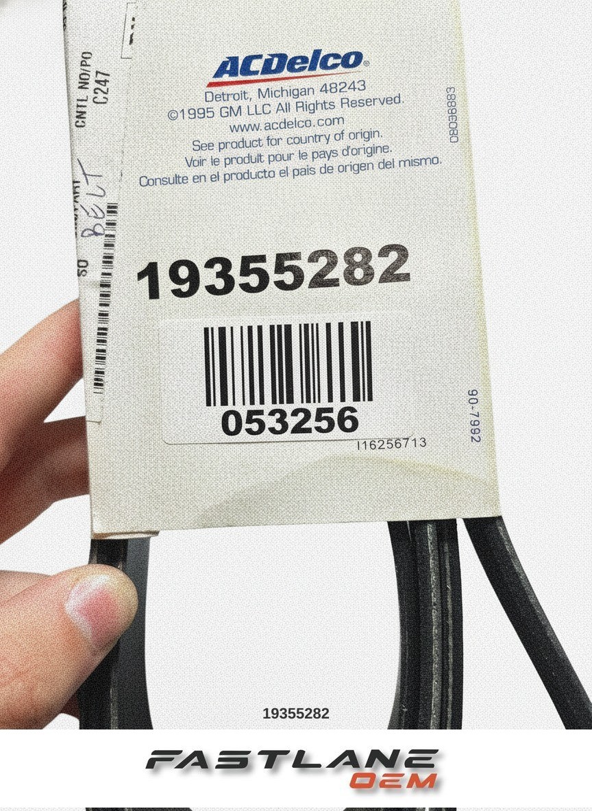 1998-2005 General Motors (GM) Buick V-Ribbed Serpentine Belt 19355282 OEM