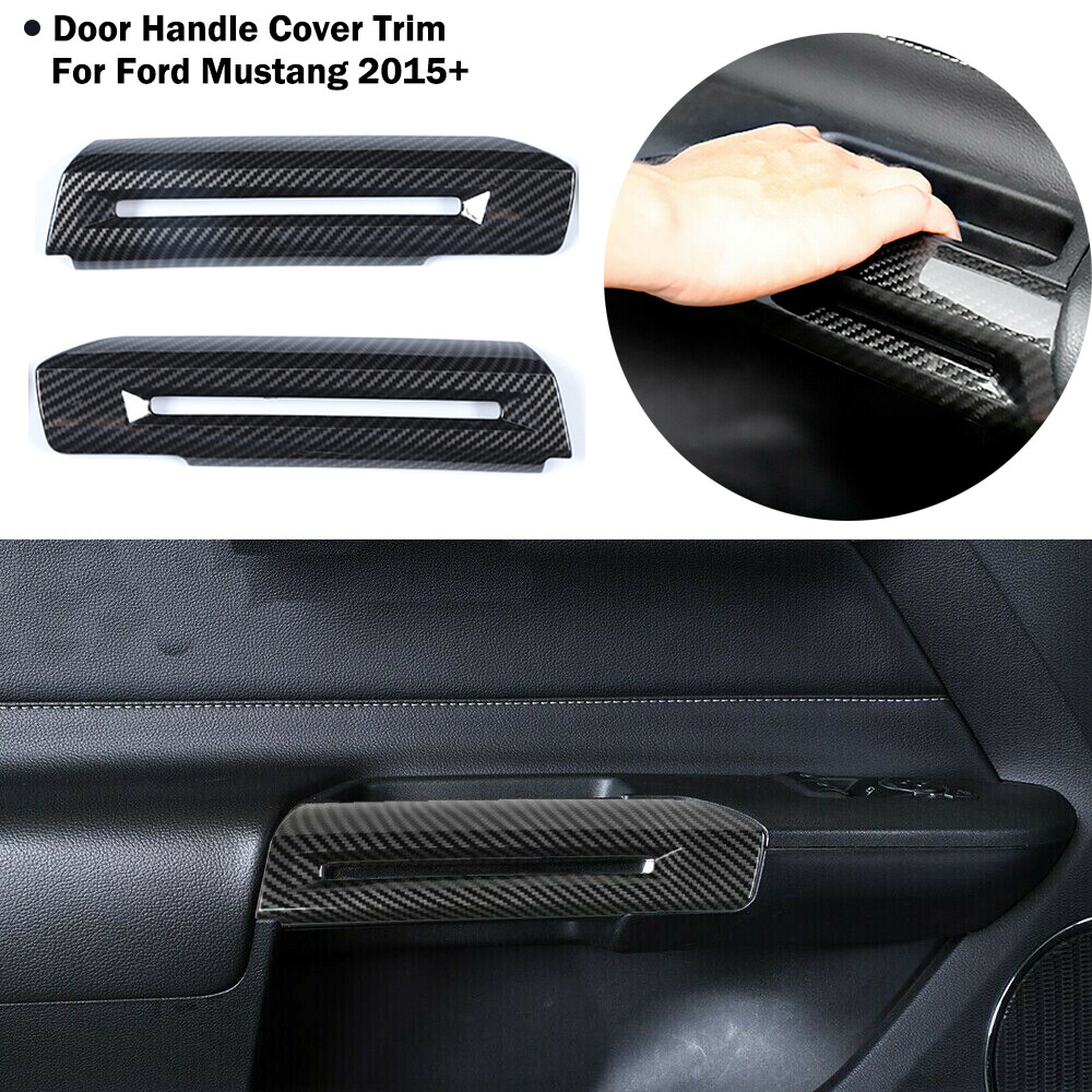 ⭕Carbon Fiber Car Decor Cover Trim Accessories Full Kit for Ford Mustang 2015-17