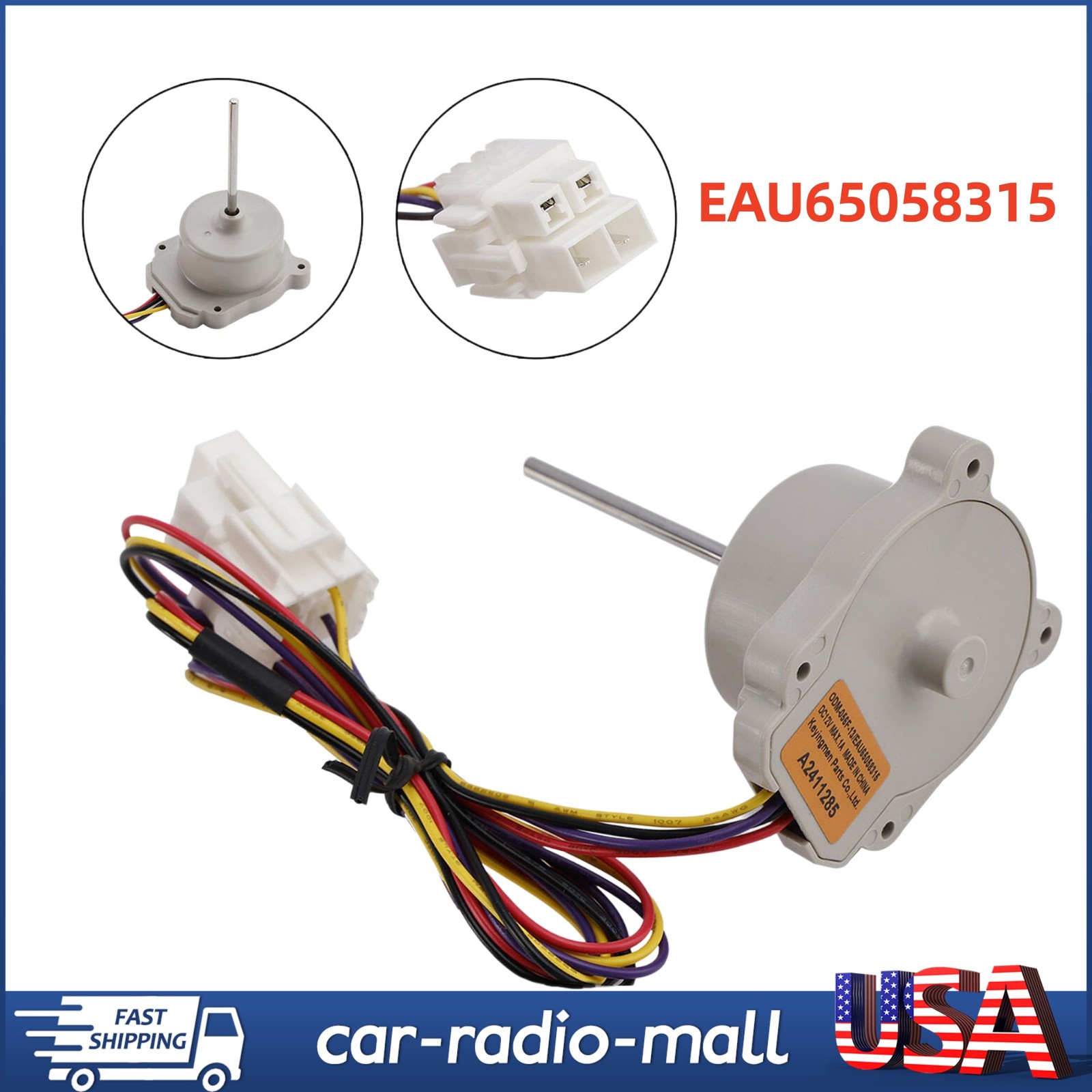 new EAU65058315 Refrigerator Evaporator Fan Motor For LG EAU65058315 US Stock
