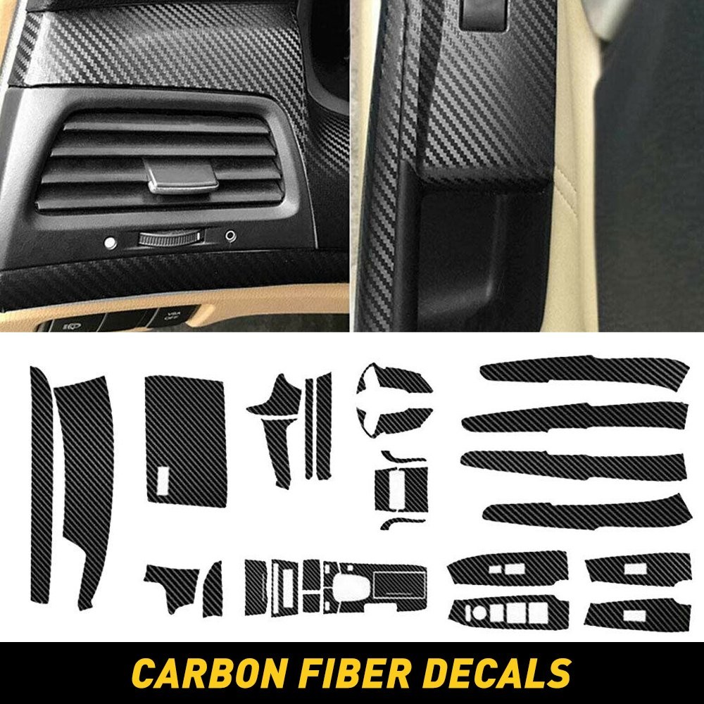 New Carbon Fiber Style Decor Interior Kit Cover Trim For Honda Accord 2008-2012