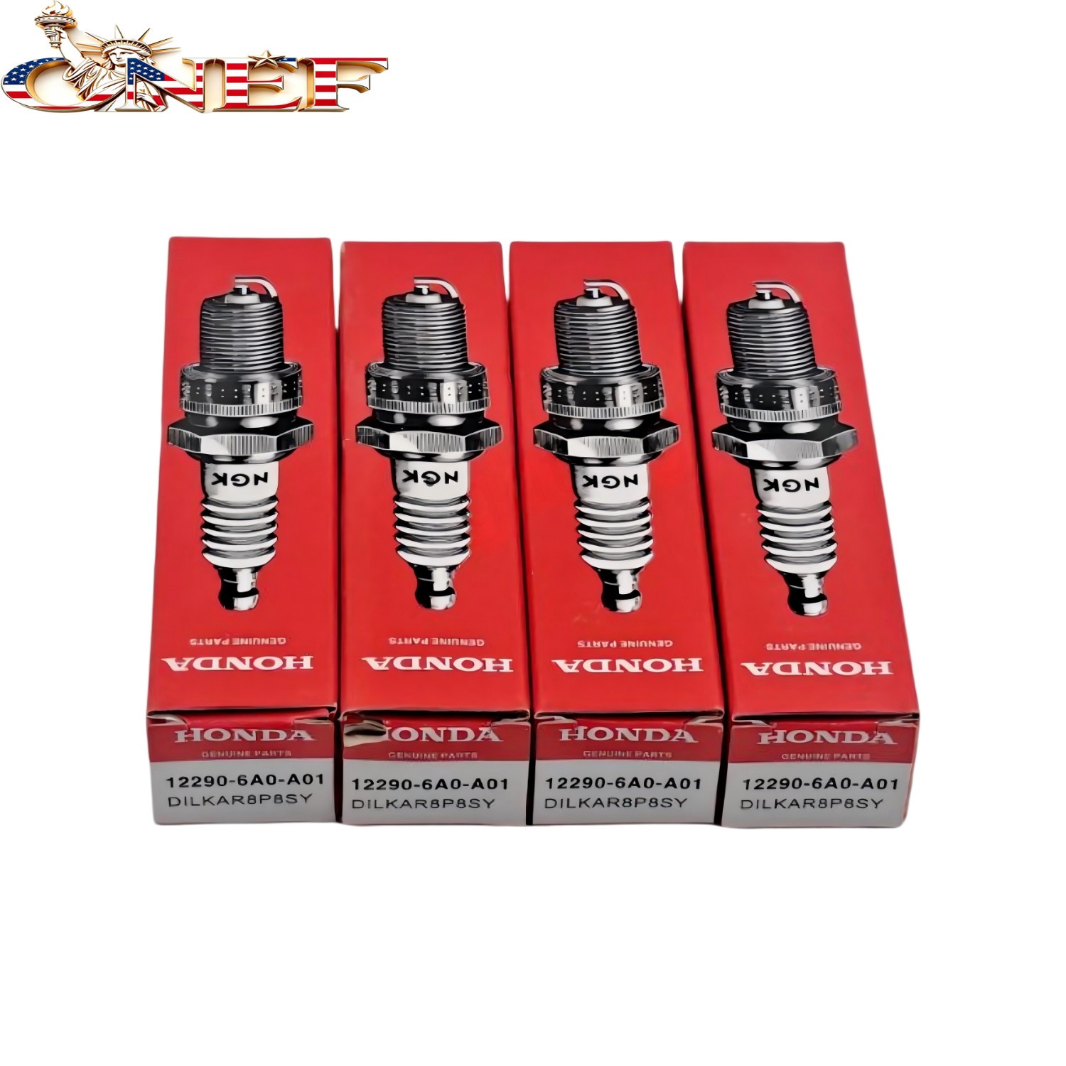 NEW 4Pcs NGK Spark Plug 12290-6A0-A01 DILKAR8P8SY for Honda Civic CR-V 92411