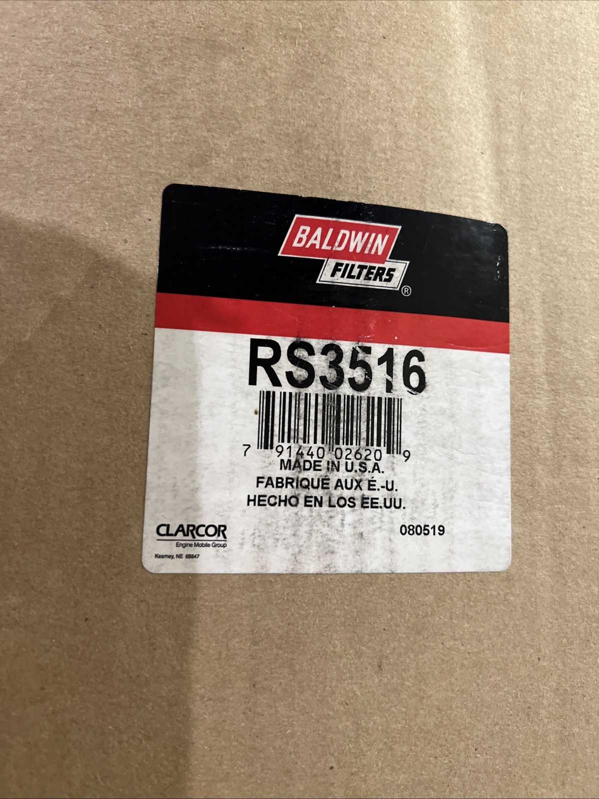 Air Filter-Eng Code: Series 60, Detroit Diesel Baldwin Filters RS3516 Air Filter-Eng Code: Series 60, Detroit Diesel Baldwin Filters RS3516