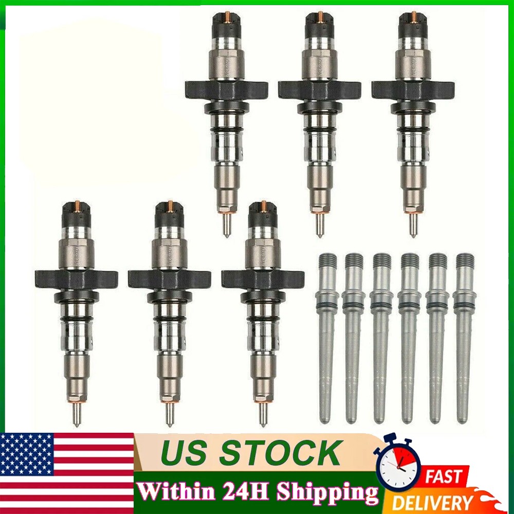 6Pcs Cummins Fuel Injectors for 2004-2009 Dodge Ram 2500 3500 5.9L 0445120238
