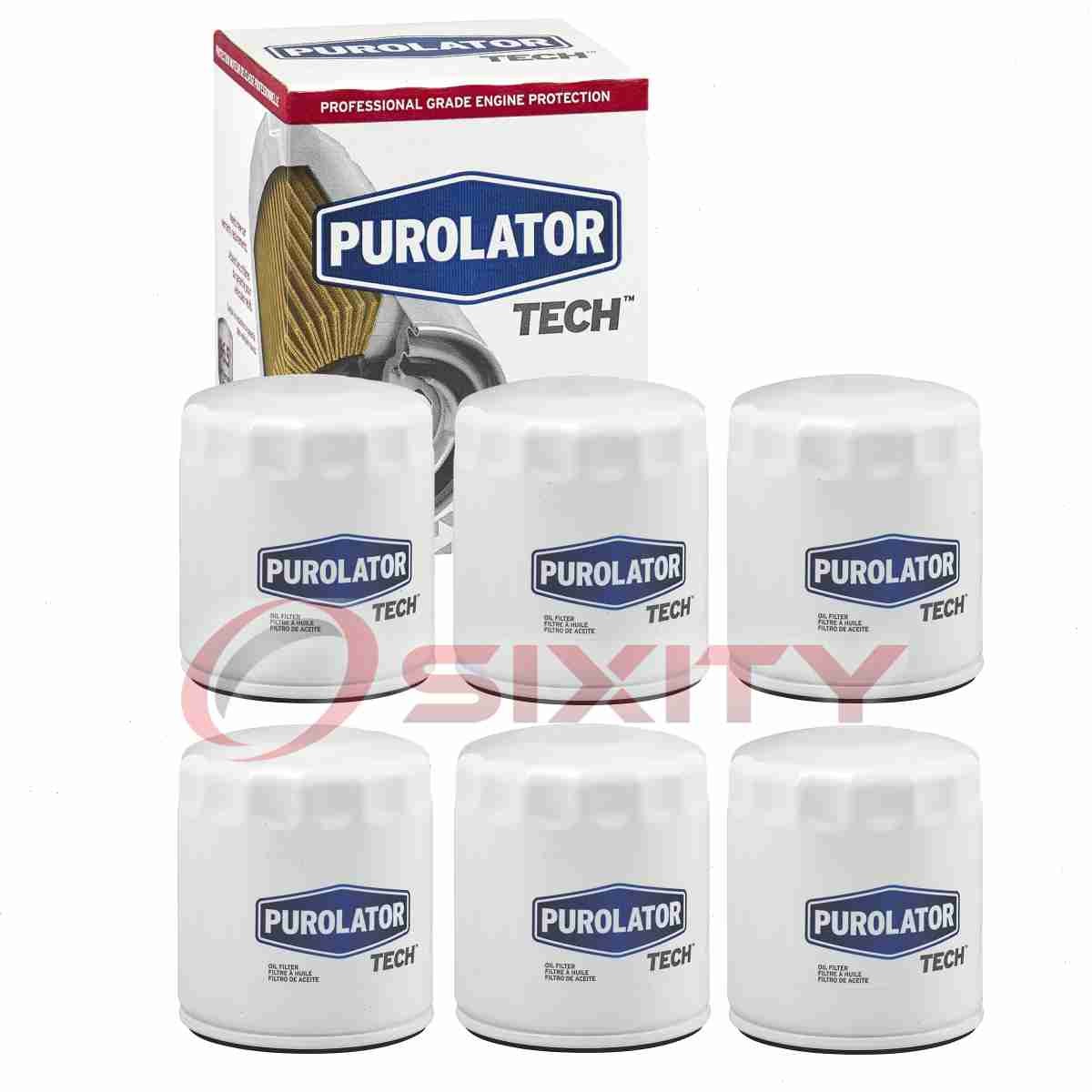 6 pc Purolator TECH TL10241 Engine Oil Filters for Z87A Z135 Z131 XG3614 wo 6 pc Purolator TECH TL10241 Engine Oil Filters for Z87A Z135 Z131 XG3614 wo