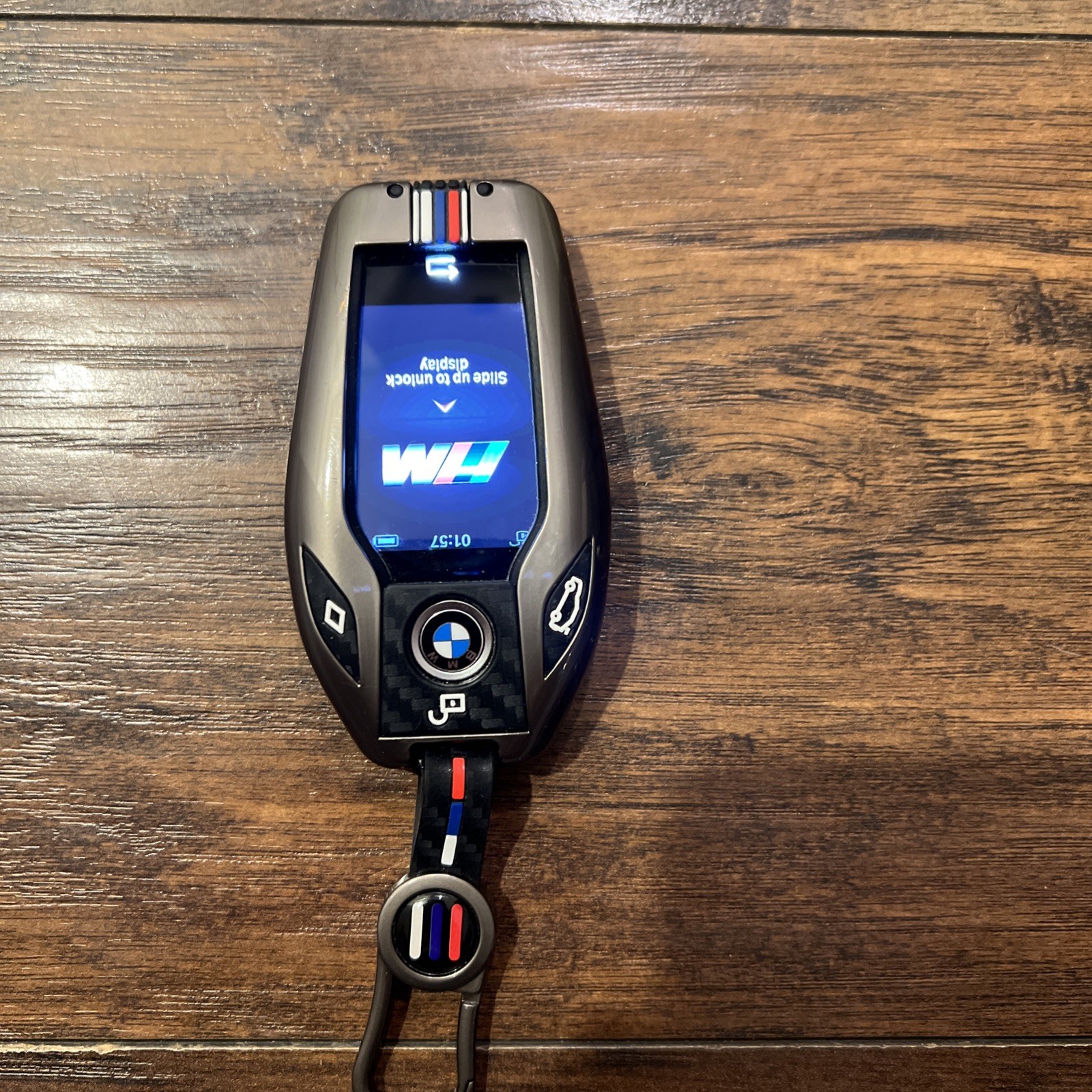 OEM BMW 7 Series Touchscreen Smart Key Fob Excellent Condition & Unique Case