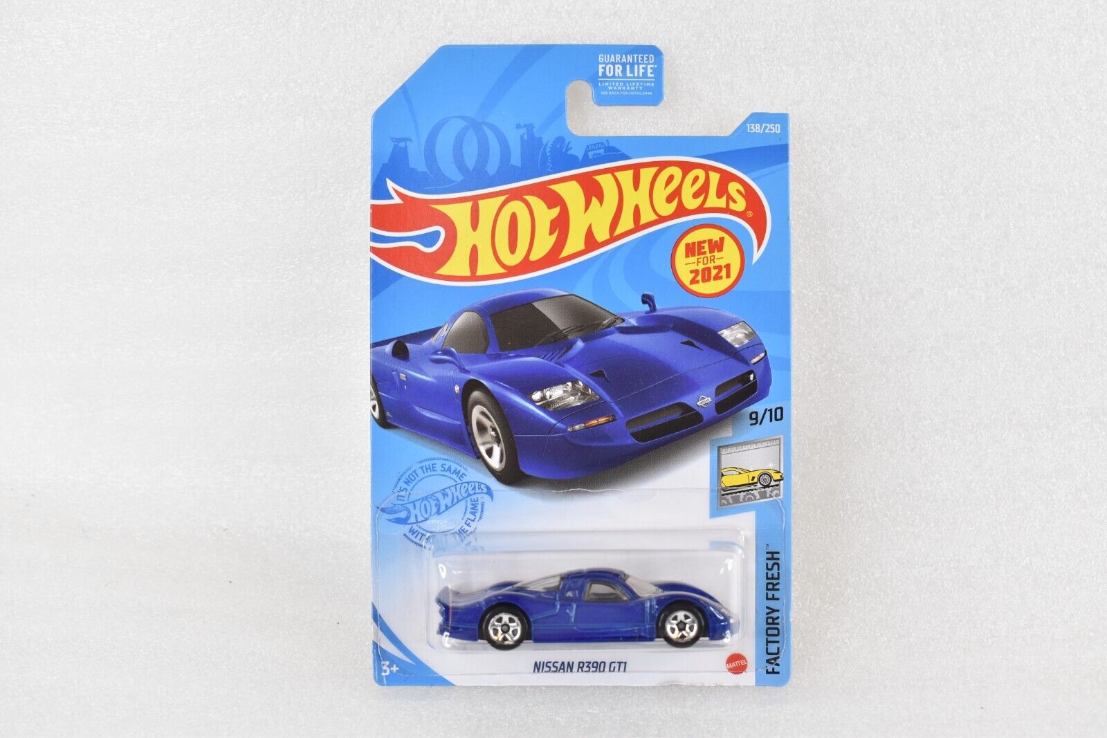 💎 Hot Wheels Factory Fresh 9/10 (2021) Blue Nissan R390 GTI Car 138/250