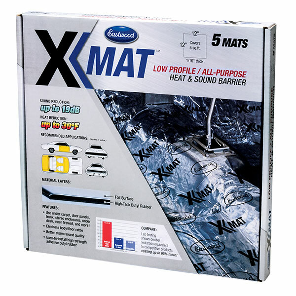 Eastwood X-Mat 5 Piece 12x12 inch Noise And Heat Deading Resistant Reducer Foam Eastwood X-Mat 5 Piece 12x12 inch Noise And Heat Deading Resistant Reducer Foam