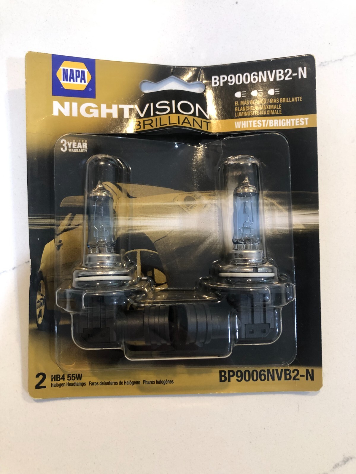 NAPA NightVision 2 Halogen Headlamps NAPA NightVision 2 Halogen Headlamps