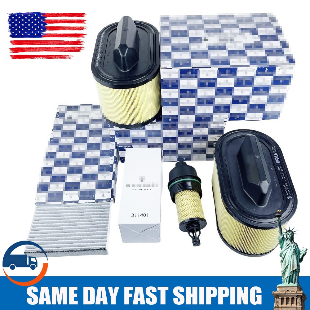 NEW Oil & Air & AC Filters for Maserati V6 Gas Ghibli Quattroporte & Levante