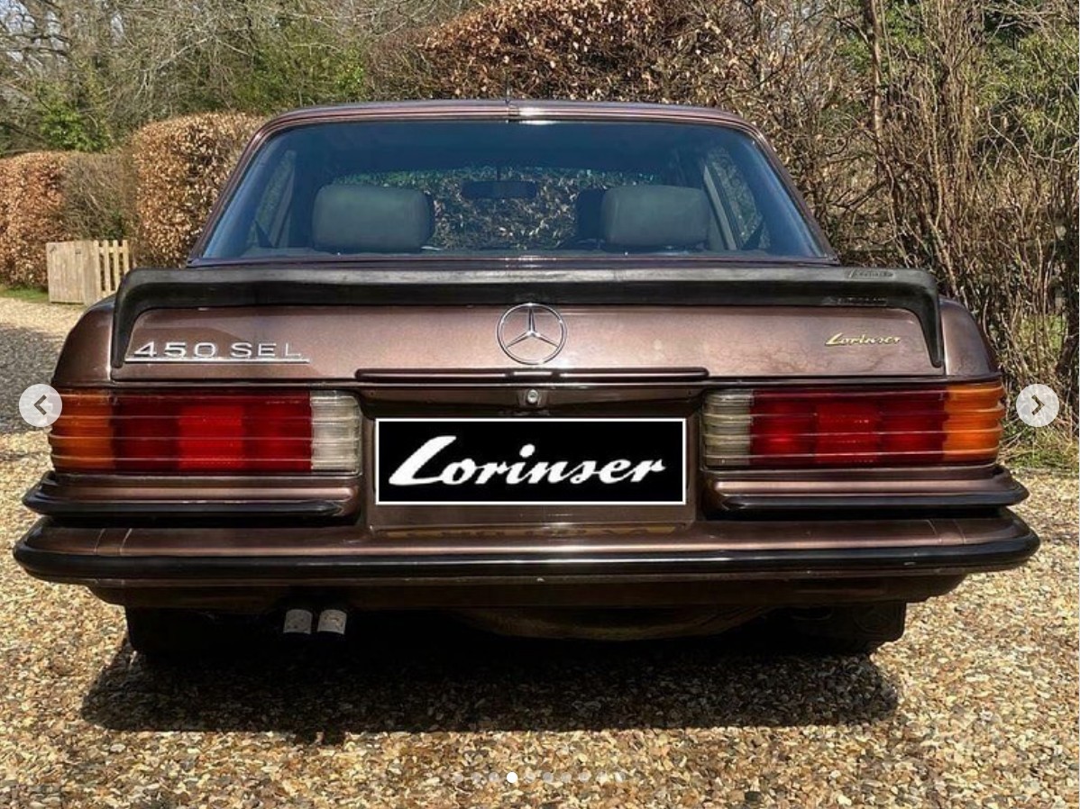 VTG Original RARE Lorinser Mercedes Benz Trunk Lid Spoiler W116 450SEL 6.9 AMG