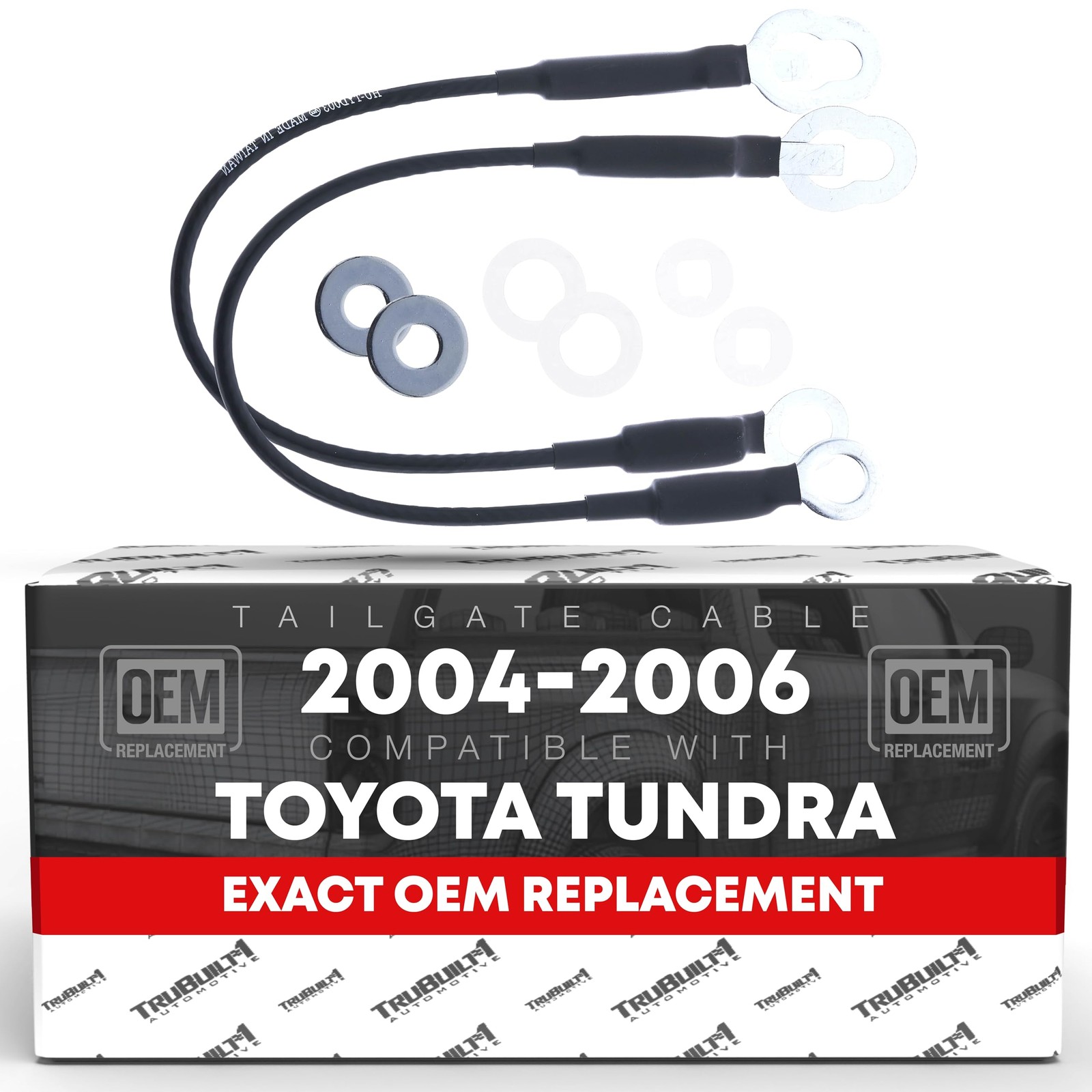 Tailgate Support Cable, Left & Right for Toyota Tundra Pickup Tailgate Support Cable, Left & Right for Toyota Tundra Pickup