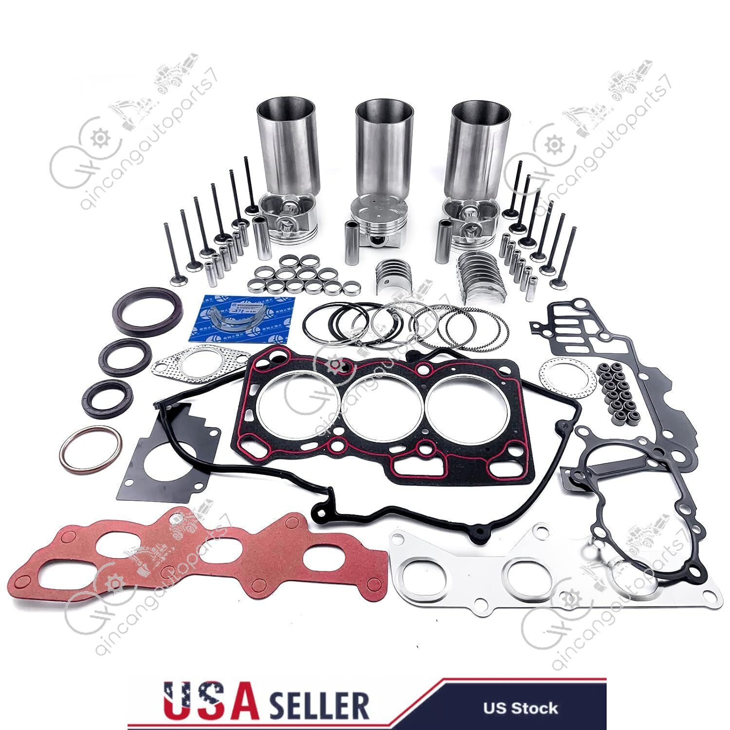 SQR372 Overhaul Rebuild Kit STD Compatible for Chery SQR372 800CC Engine SQR372 Overhaul Rebuild Kit STD Compatible for Chery SQR372 800CC Engine