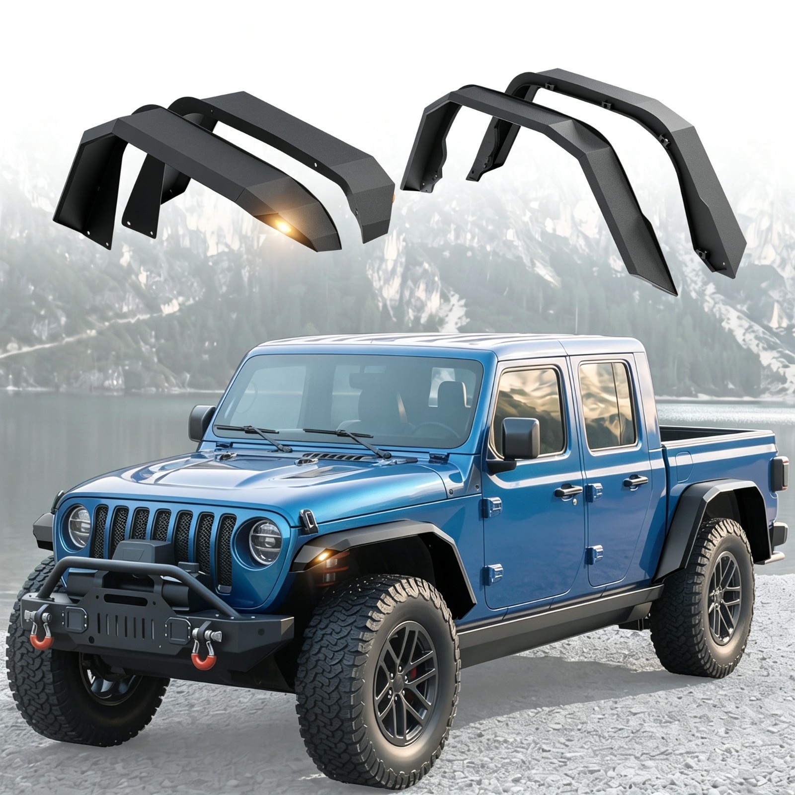 High Clearance Steel Fender Flares 5.9/5.3