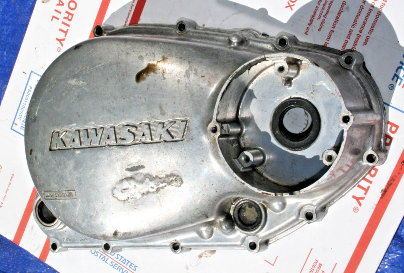 1974-77 KAWASAKI KZ400 OEM CLUTCH COVER (SEE BELOW) 1974-77 KAWASAKI KZ400 OEM CLUTCH COVER (SEE BELOW)