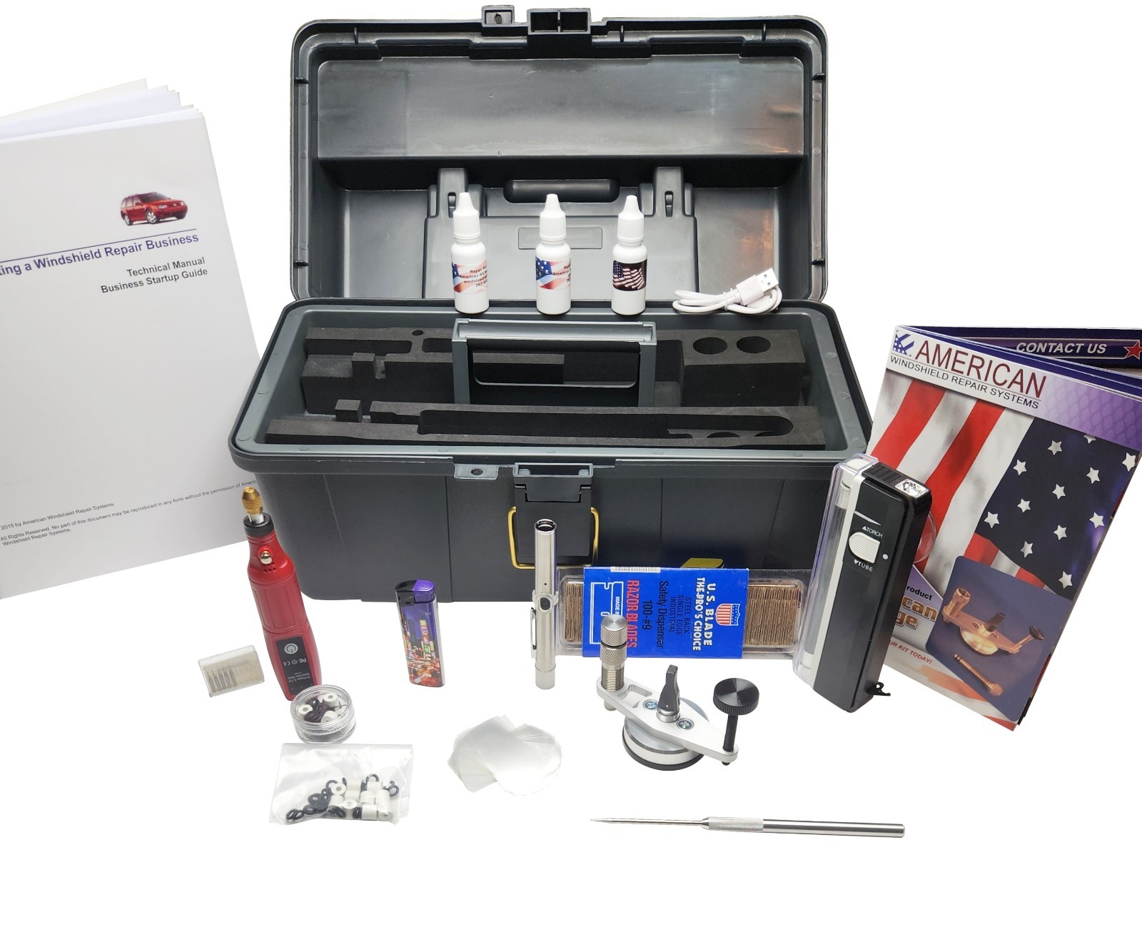Windshield Repair Kit Professional Glass Repair System Business