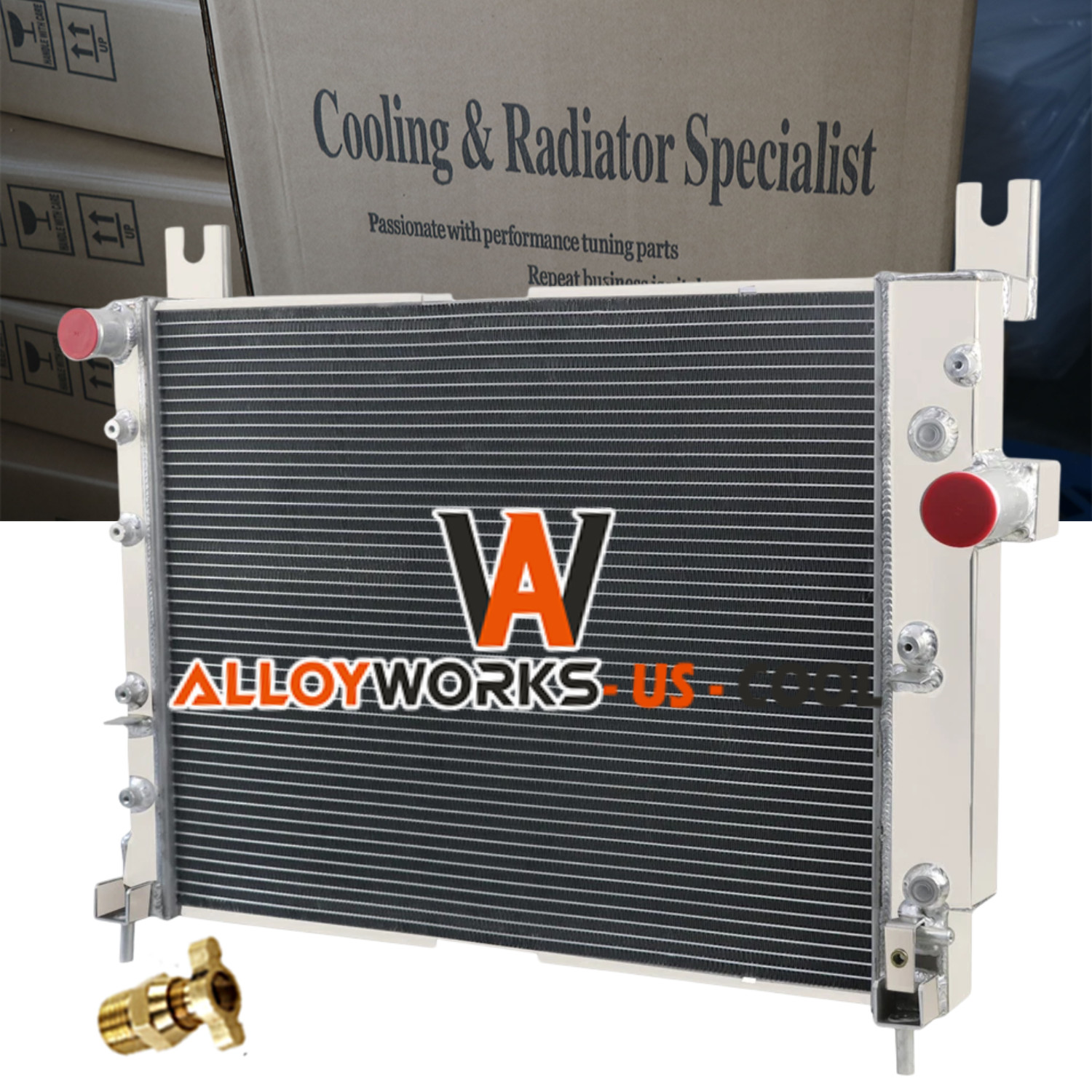 3-Row Aluminum Radiator For 2000-2004 Dodge Dakota & Durango 3.9L 4.7L 5.9L
