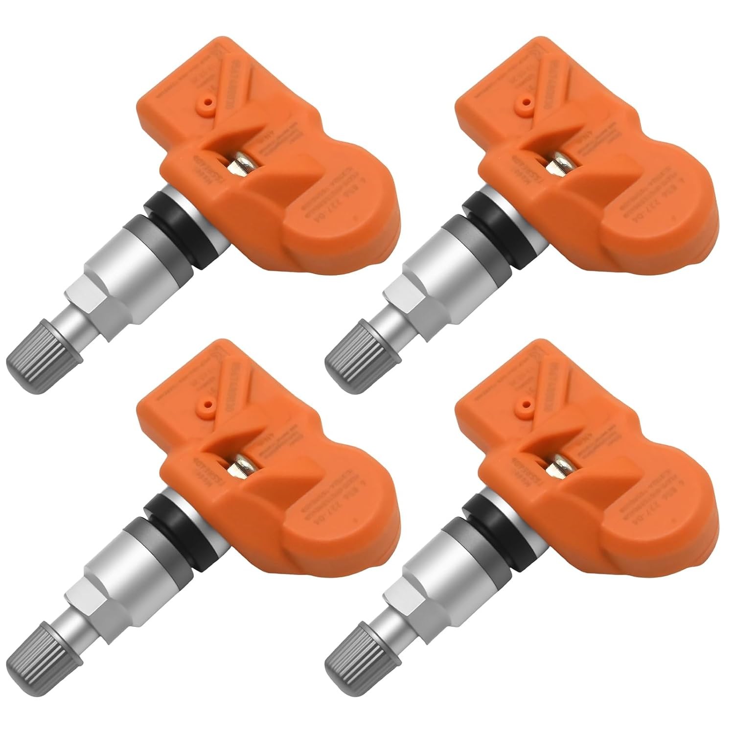 4x Huf TPMS Sensors 36106856227 Replacement For BMW 433MHz Aluminum Valve Stems