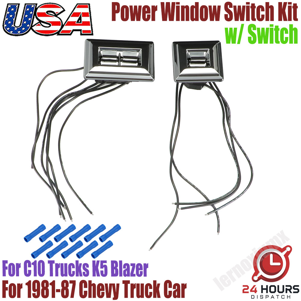 For 81 87 Chevy C10 Truck C10 Power Door Lock Switch Kit Wire Pigtail Connector