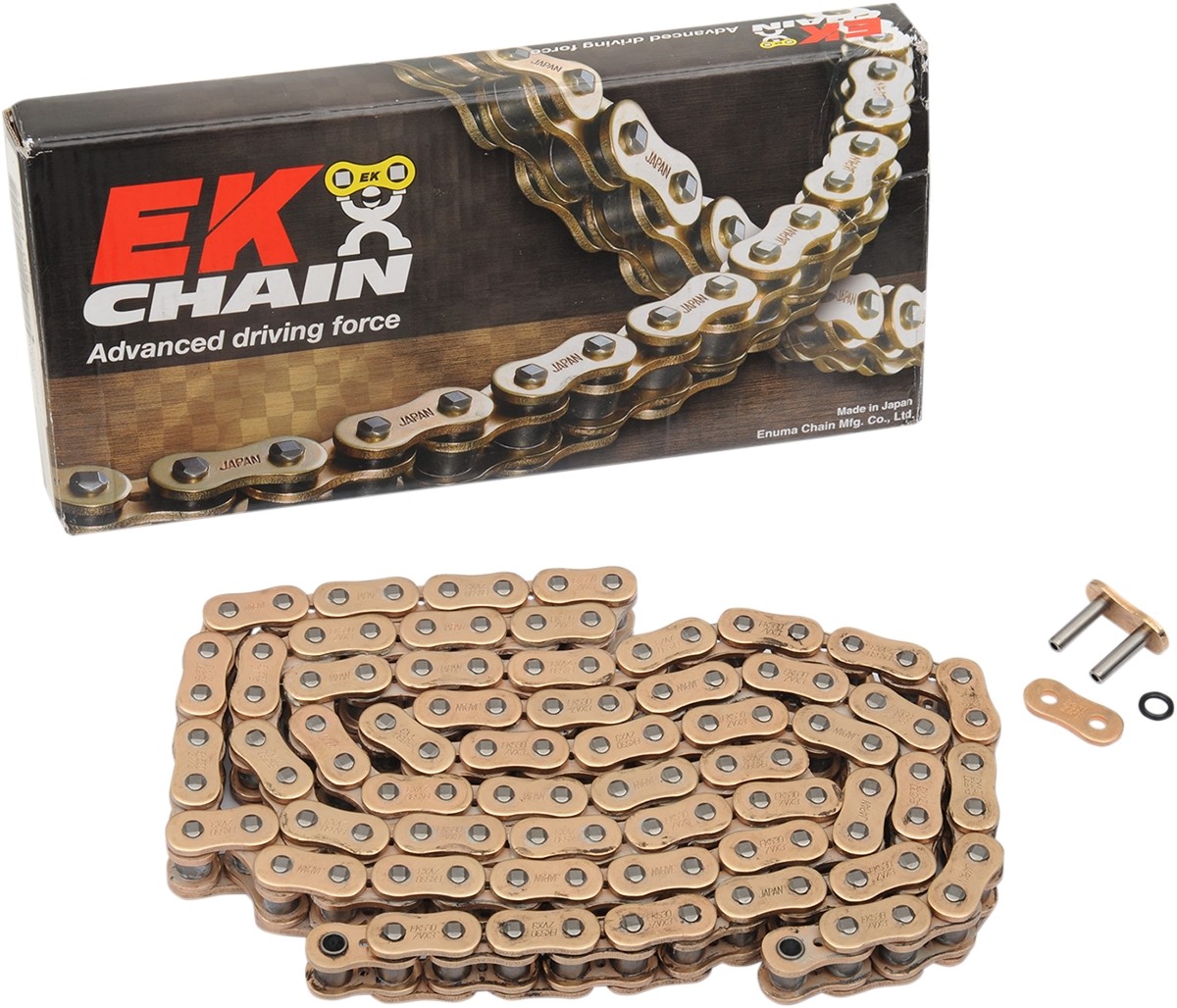 EK ZVX3 Sportbike Chain 520 NX-Ring 150 Links Gold 520ZVX3-150G
