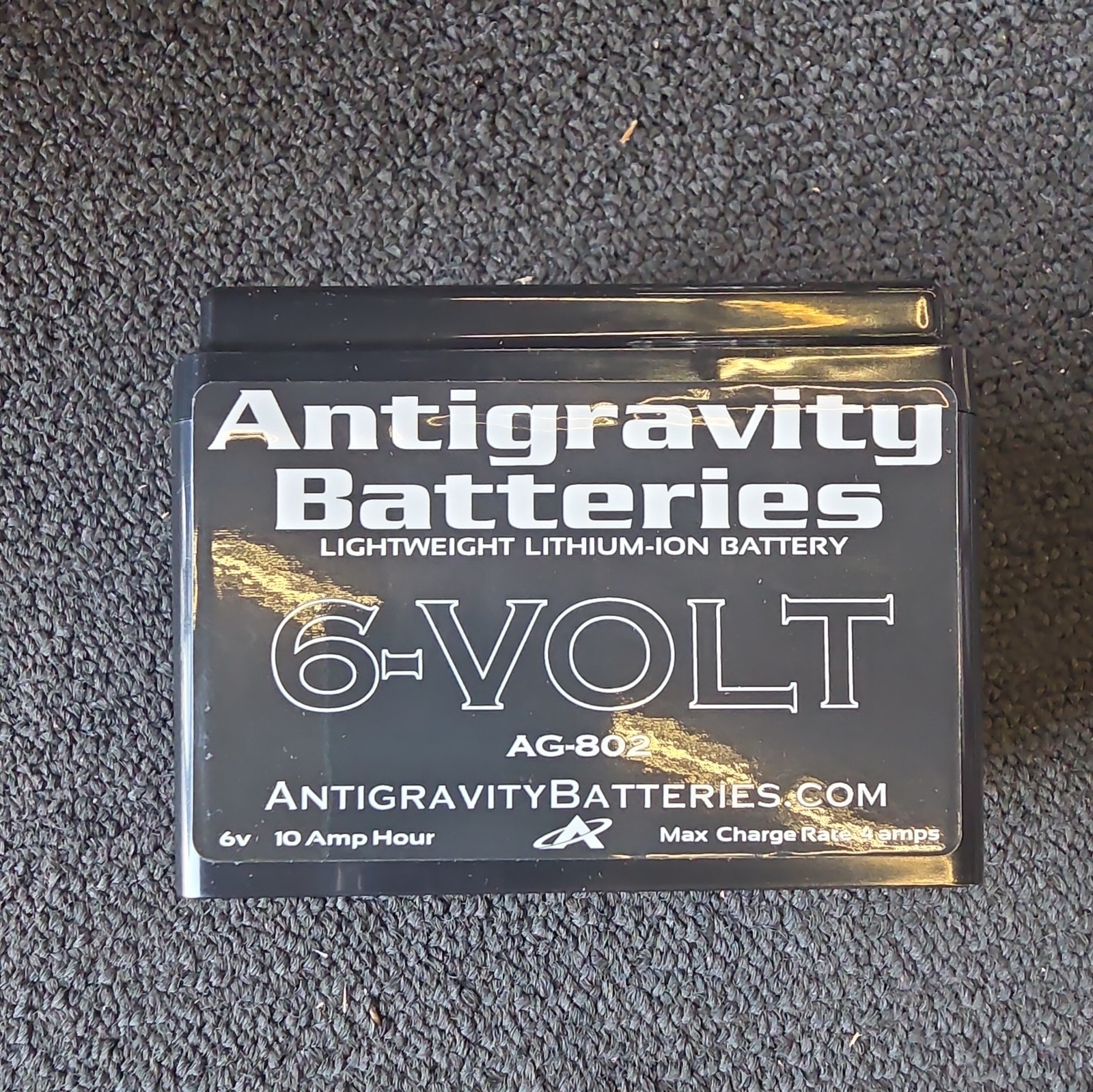 6-volt Small Case Lithium Ion Battery AG-802 120 CA Antigravity 6-volt Small Case Lithium Ion Battery AG-802 120 CA Antigravity