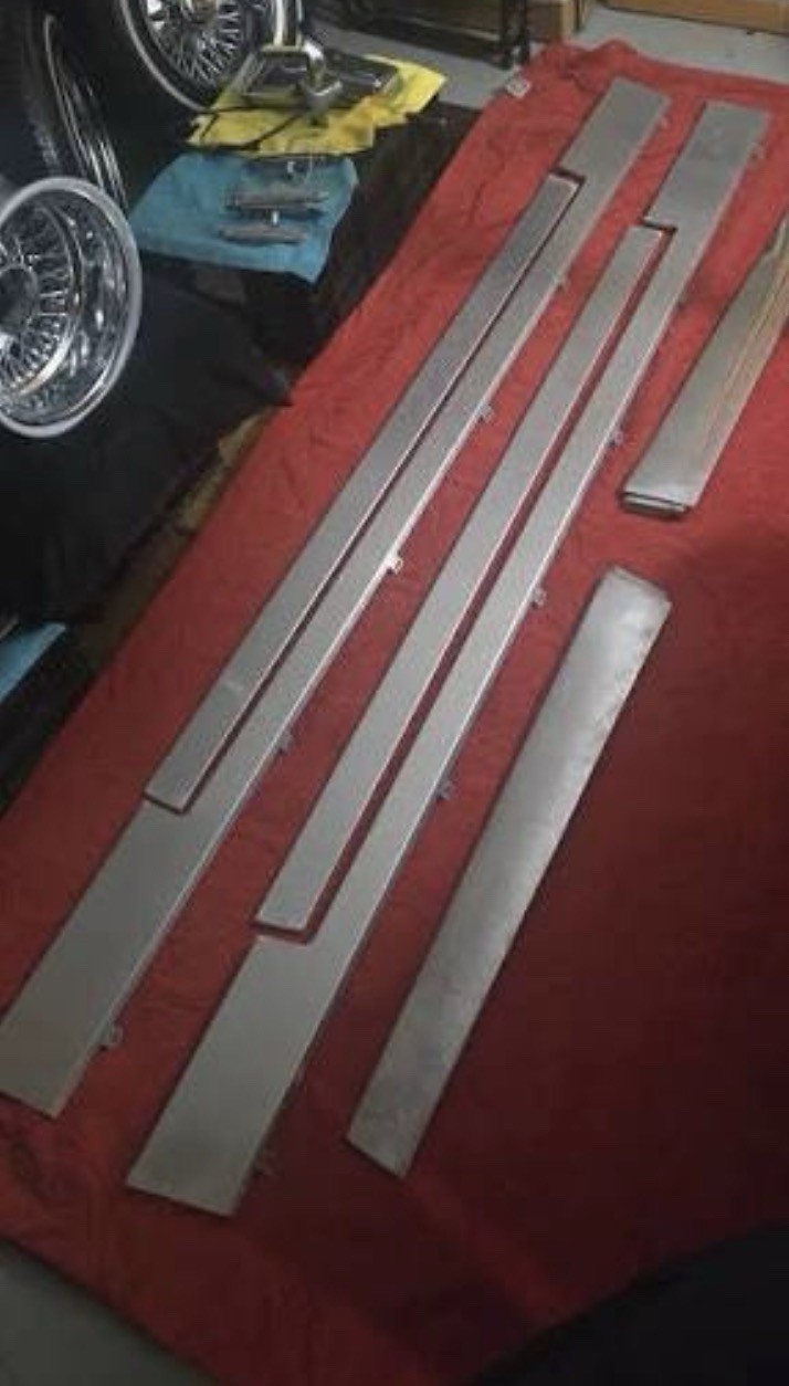 1980-1985 Cadillac Fleetwood Coupe Chrome Rocker Trim Set 6 Piece 1980-1985 Cadillac Fleetwood Coupe Chrome Rocker Trim Set 6 Piece