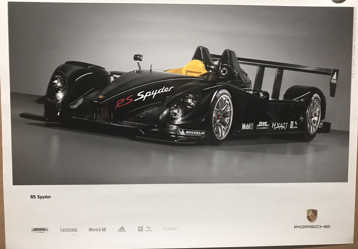 Porsche RS Spyder Factory Original 08/06 WVK 817 000 O6 Printed In DE Car Poster