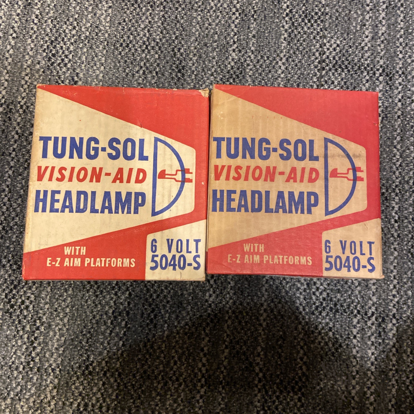 Vtg Vision Aid 6 Volt 5040-S Automotive Headlamp Tung-Sol E-Z Aim Headlamp NOS