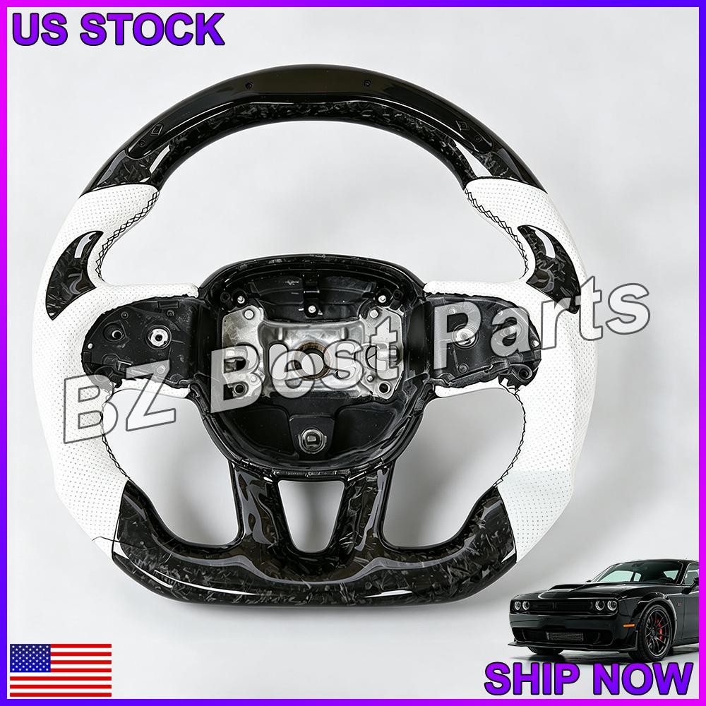 ✅LED Forged Steering Wheel FOR Dodge Charger Hellcat SRT Challenger Durango 15+