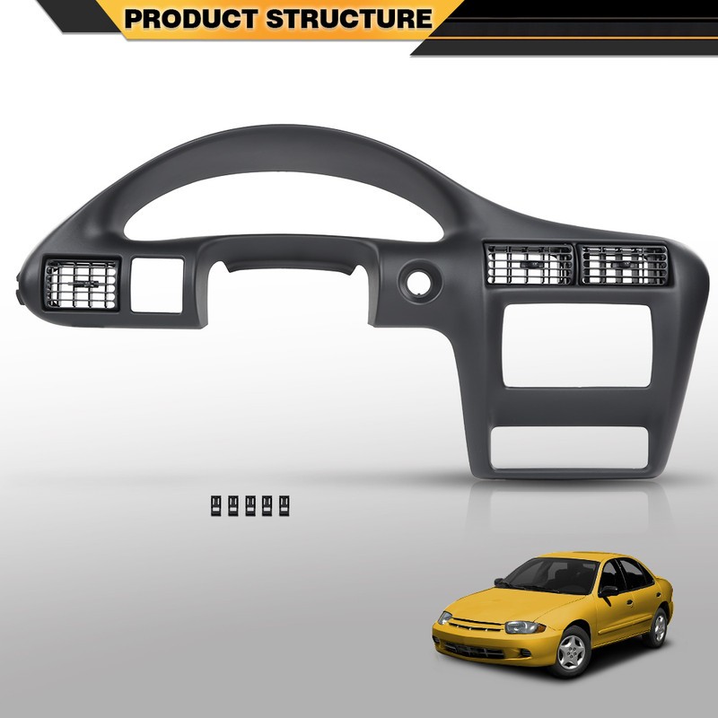 Dash Panel Dashboard Cover Speedometer Bezel For 2000-2005 2003 Chevy Cavalier