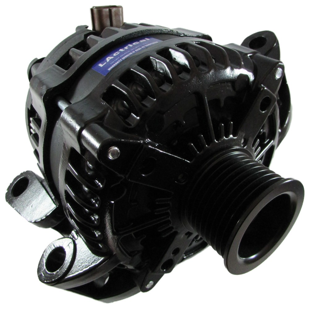 HIGH OUTPUT 350 AMP BLACK ALTERNATOR FOR FORD F150 F250 F350 SUPER DUTY V8 350A