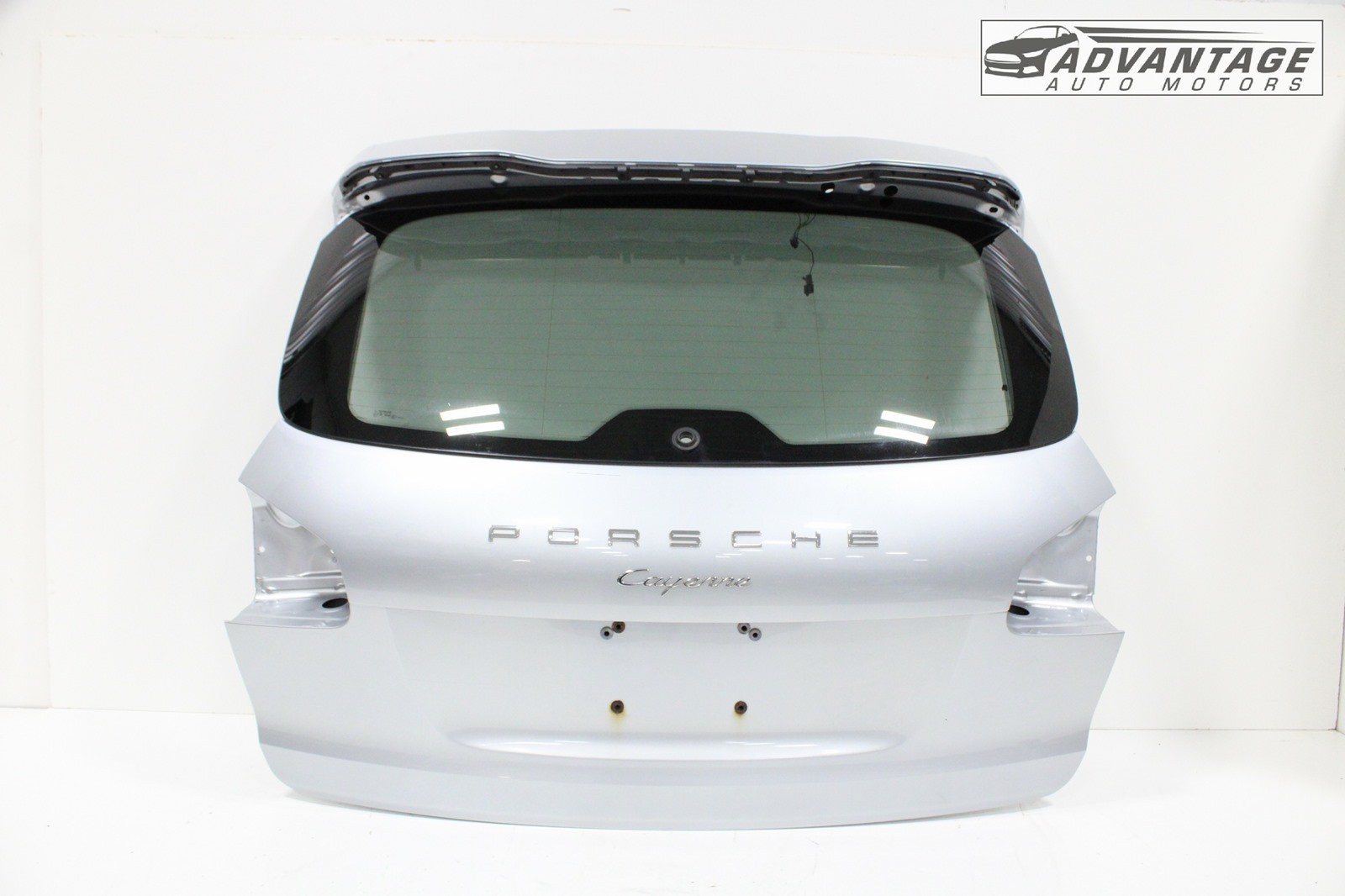 2015-18 PORSCHE CAYENNE TAILGATE LIFTGATE BACK DOOR W/ GLASS PHODIUM SILVER OEM