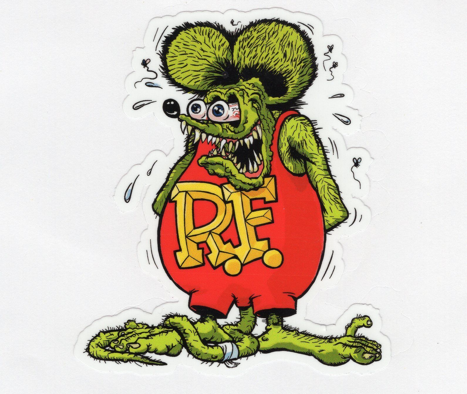 Rat Fink Mouse Window Laptop Vinyl Decal Multiple Sizes Free Tracking