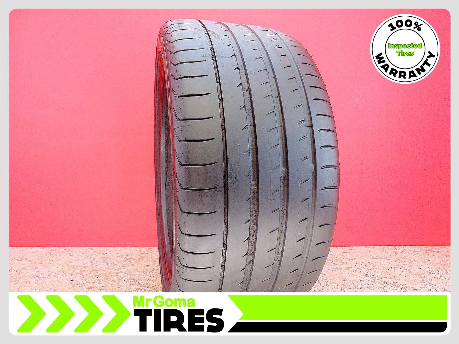 1 Yokohama ADVAN Sport V105 N2 SUV XL 295/35R21 Used Tire 7.0/32 Tread 2953521