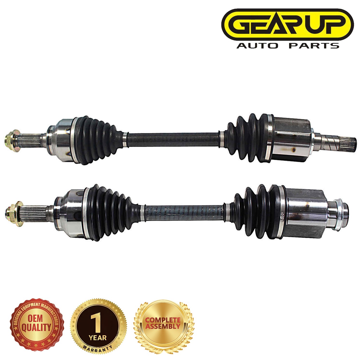 Front Pair CV Axle Joint Shaft Assembly for 2007-2013 Mazda 3 Automatic Trans
