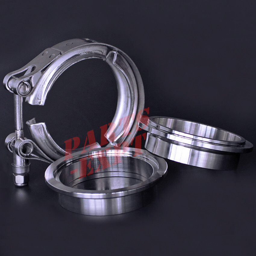 Exhaust Downpipe 2.5inch V-band Clamp Stainless Steel Flange Kit Male-Female