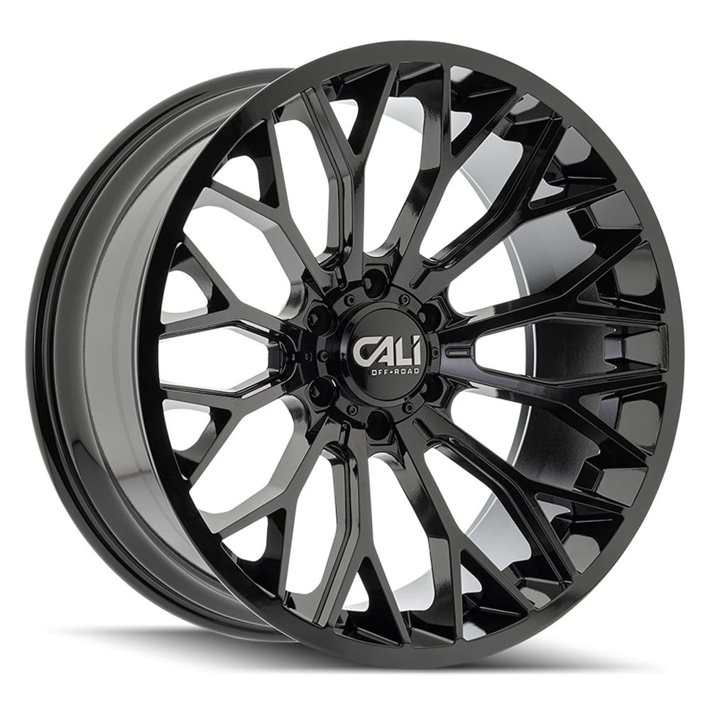 Cali Off-Road 9119-22183GB-19 Evoke Gloss Black Truck Wheel 22x10 6x139.7 -19mm
